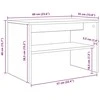 TV staliukas Televizoriaus spintelė 60 x 35 x 40 cm Betono pilka
