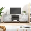 TV staliukas Televizoriaus spintelė, betono pilka, 150x30x50cm, mediena