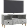 TV staliukas Televizoriaus spintelė Betono Pilka 102 x 34,5 x 50 cm