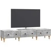TV staliukas Televizoriaus spintelė Betono pilka 147 x 34,5 x 30 cm