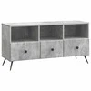 TV staliukas Televizoriaus spintelė Betono pilka 102 x 34,5 x 50 cm