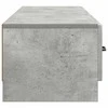 TV staliukas Televizoriaus spintelė Betono pilka 147 x 34,5 x 27 cm