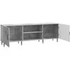TV staliukas Televizoriaus spintelė Betono pilka 150 x 31 x 50 cm