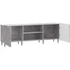 TV staliukas Televizoriaus spintelė Betono pilka 150 x 31 x 52 cm