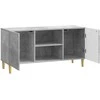 TV staliukas Televizoriaus spintelė Betono pilka 102 x 34,5 x 50 cm