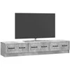 TV staliukas Televizoriaus spintelė Betono pilka 147 x 34,5 x 27 cm