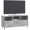 TV staliukas Televizoriaus spintelė Betono pilka 102 x 34,5 x 50 cm
