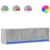 TV staliukas Televizoriaus spintelė Betono 140 x 34 x 40 cm Apdirbta mediena