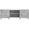 TV staliukas Televizoriaus spintelė Betono pilka 150 x 31 x 52 cm