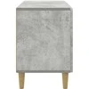 TV staliukas Televizoriaus spintelė Betono pilka 99 x 34,5 x 50 cm