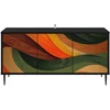 TV staliukas Televizoriaus spintelė BONN 102 x 33 x 51 cm Juodojo ąžuolo