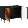 TV staliukas Televizoriaus spintelė BONN 69 x 33 x 50,5 cm Juodojo ąžuolo