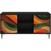 TV staliukas Televizoriaus spintelė BONN 102 x 33 x 51 cm Juodojo ąžuolo