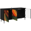 TV staliukas Televizoriaus spintelė BONN 102 x 33 x 51 cm Juodojo ąžuolo
