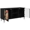 TV staliukas Televizoriaus spintelė BORNE 102 x 33 x 51 cm Juodojo ąžuolo