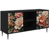 TV staliukas Televizoriaus spintelė BORNE 102 x 33 x 51 cm Juodojo ąžuolo