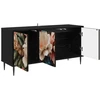 TV staliukas Televizoriaus spintelė BORNE 102 x 33 x 51 cm Juodojo ąžuolo