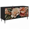TV staliukas Televizoriaus spintelė BORNE 102 x 33 x 51 cm Juodojo ąžuolo