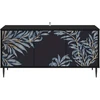 TV staliukas Televizoriaus spintelė DOKKUM 102 x 33 x 51 cm Juodojo ąžuolo