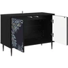 TV staliukas Televizoriaus spintelė DOKKUM 69 x 33 x 50,5 cm Juodojo ąžuolo