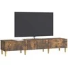 TV staliukas Televizoriaus spintelė Dūminio ąžuolo 147 x 34,5 x 30 cm