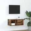 TV staliukas Televizoriaus spintelė, dūminio ąžuolo, 60x31x25,5 cm, mediena