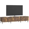 TV staliukas Televizoriaus spintelė Dūminio ąžuolo 147 x 34,5 x 32 cm
