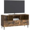 TV staliukas Televizoriaus spintelė Dūminio ąžuolo 102 x 34,5 x 50 cm
