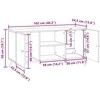 TV staliukas Televizoriaus spintelė 102 x 34,5 x 50 cm Dūminio ąžuolo