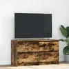 TV staliukas Televizoriaus spintelė, dūminio ąžuolo, 160x35x55cm, mediena