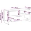 TV staliukas Televizoriaus spintelė 100 x 36 x 49,5 cm Dūminis ąžuolas