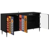 TV staliukas Televizoriaus spintelė ESSEN 102 x 33 x 51 cm Juodojo ąžuolo