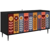 TV staliukas Televizoriaus spintelė ESSEN 102 x 33 x 51 cm Juodojo ąžuolo