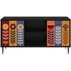TV staliukas Televizoriaus spintelė ESSEN 102 x 33 x 51 cm Juodojo ąžuolo