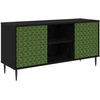 TV staliukas Televizoriaus spintelė GELEEN 102 x 33 x 51 cm Juodojo ąžuolo