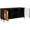 TV staliukas Televizoriaus spintelė GENNEP 102 x 33 x 51 cm Juodojo ąžuolo