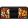 TV staliukas Televizoriaus spintelė GENNEP 102 x 33 x 51 cm Juodojo ąžuolo