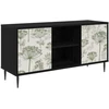 TV staliukas Televizoriaus spintelė GOTHA 102 x 33 x 51 cm Juodojo ąžuolo