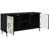 TV staliukas Televizoriaus spintelė GOTHA 102 x 33 x 51 cm Juodojo ąžuolo