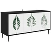 TV staliukas Televizoriaus spintelė HANAU 102 x 33 x 51 cm Juodojo ąžuolo