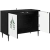 TV staliukas Televizoriaus spintelė HANAU 69 x 33 x 50,5 cm Juodojo ąžuolo