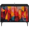 TV staliukas Televizoriaus spintelė HEESCH 69 x 33 x 50,5 cm Juodojo ąžuolo