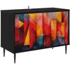 TV staliukas Televizoriaus spintelė HEESCH 69 x 33 x 50,5 cm Juodojo ąžuolo