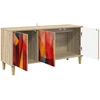 TV staliukas Televizoriaus spintelė HEESCH 102 x 33 x 50 cm Sonoma ąžuolo