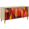 TV staliukas Televizoriaus spintelė HEESCH 102 x 33 x 50 cm Sonoma ąžuolo