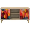 TV staliukas Televizoriaus spintelė HEESCH 102 x 33 x 50 cm Sonoma ąžuolo