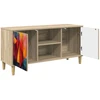 TV staliukas Televizoriaus spintelė HEESCH 102 x 33 x 50 cm Sonoma ąžuolo