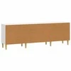 TV staliukas Televizoriaus spintelė Itin blizgi balta 150 x 31 x 50 cm
