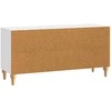 TV staliukas Televizoriaus spintelė Itin blizgi balta 102 x 34,5 x 50 cm