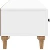TV staliukas Televizoriaus spintelė Itin blizgi balta 147 x 34,5 x 30 cm